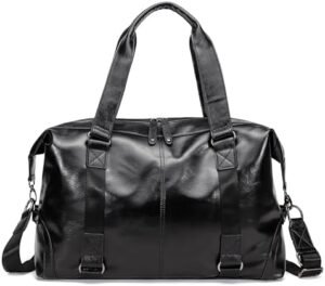 Travel Duffel Bag Waterproof Leather Weekend Bag Overnight Handbag shoulder bag B138