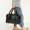 41hujwGzmBL._AC_SY350_ Travel Duffel Bag Waterproof Leather Weekend Bag Overnight Handbag shoulder bag B138